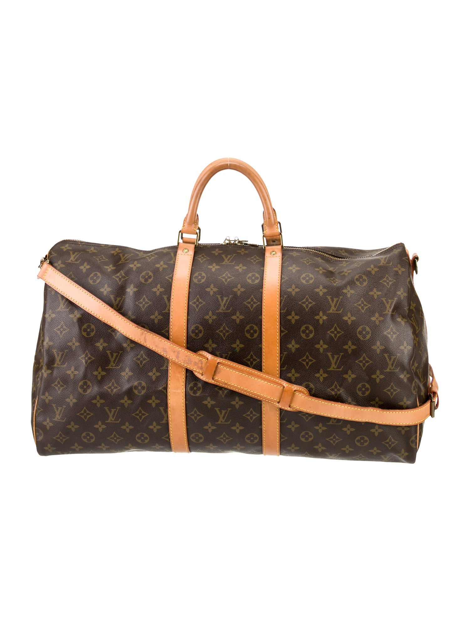 Louis Vuitton LV Monogram Keepall Bandouliere 55 Vintage