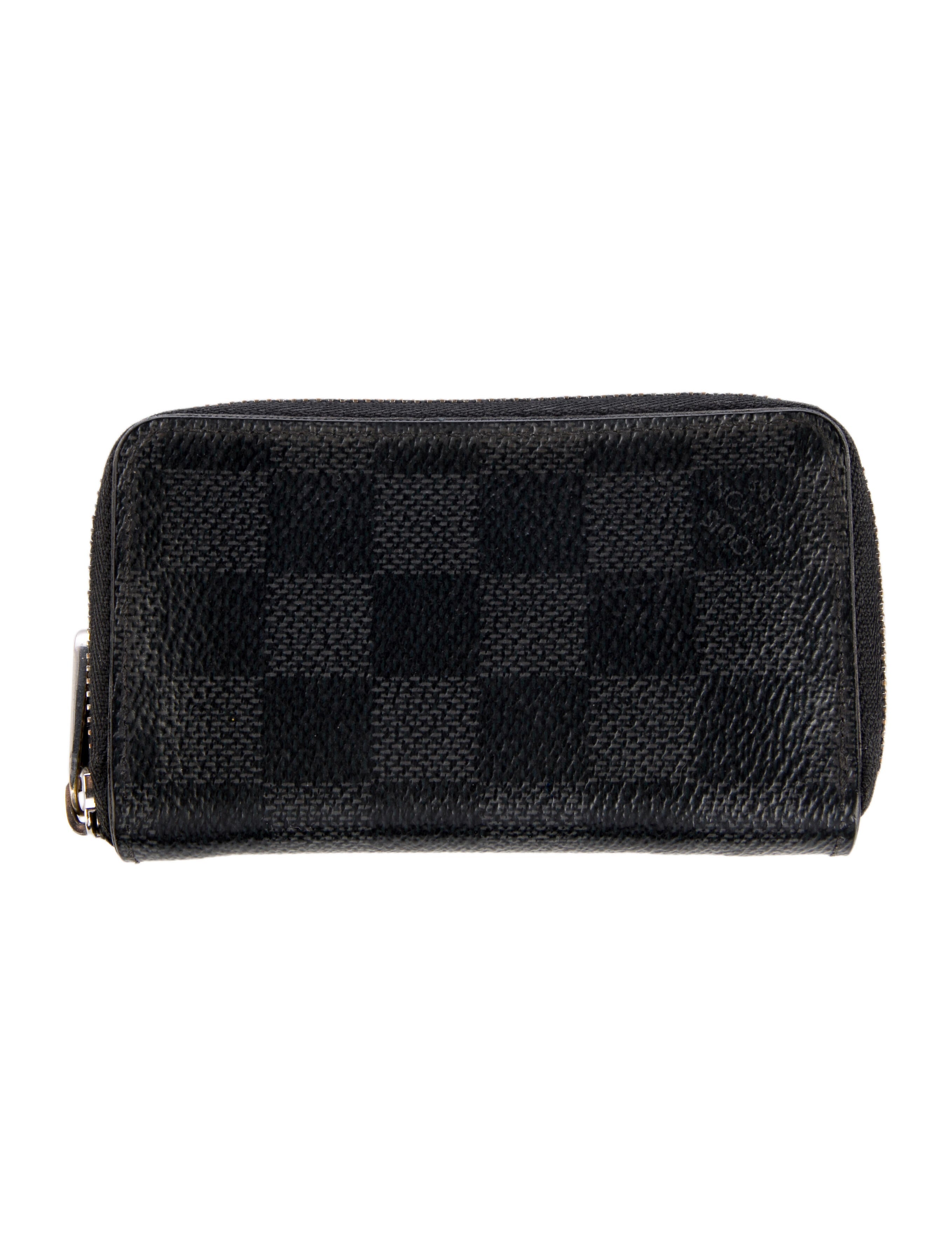 Louis Vuitton 2018 Damier Graphite Pattern Zippy Coin Purse