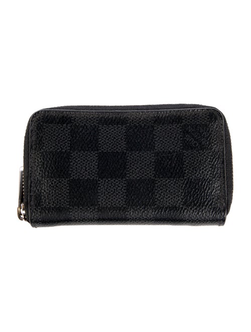 Louis Vuitton 2018 Damier Graphite Pattern Zippy Coin Purse