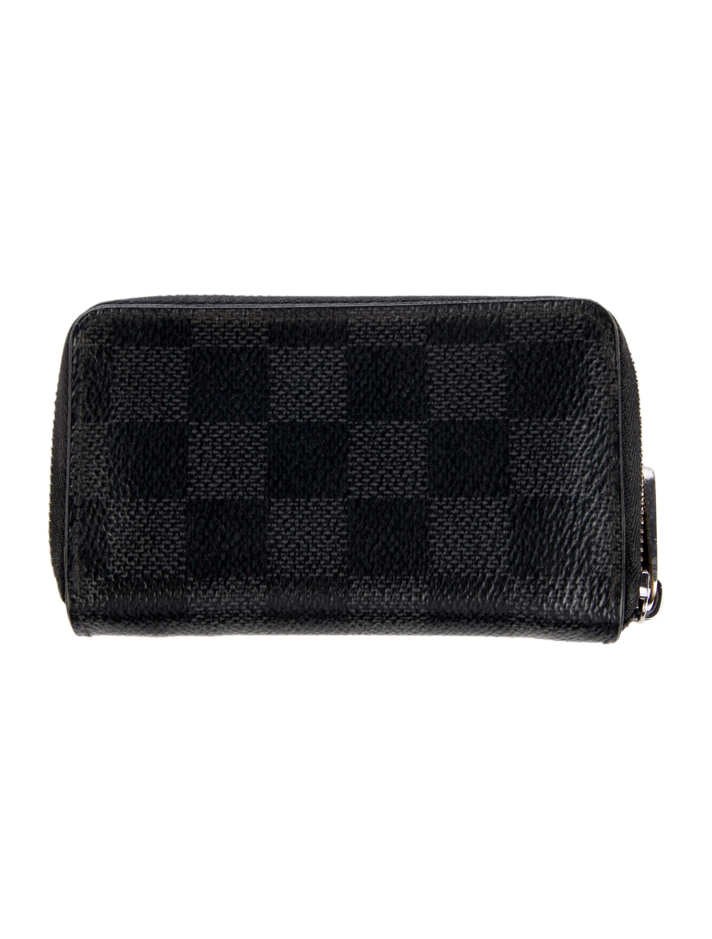 Louis Vuitton 2018 Damier Graphite Pattern Zippy Coin Purse