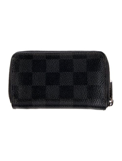 Louis Vuitton 2018 Damier Graphite Pattern Zippy Coin Purse