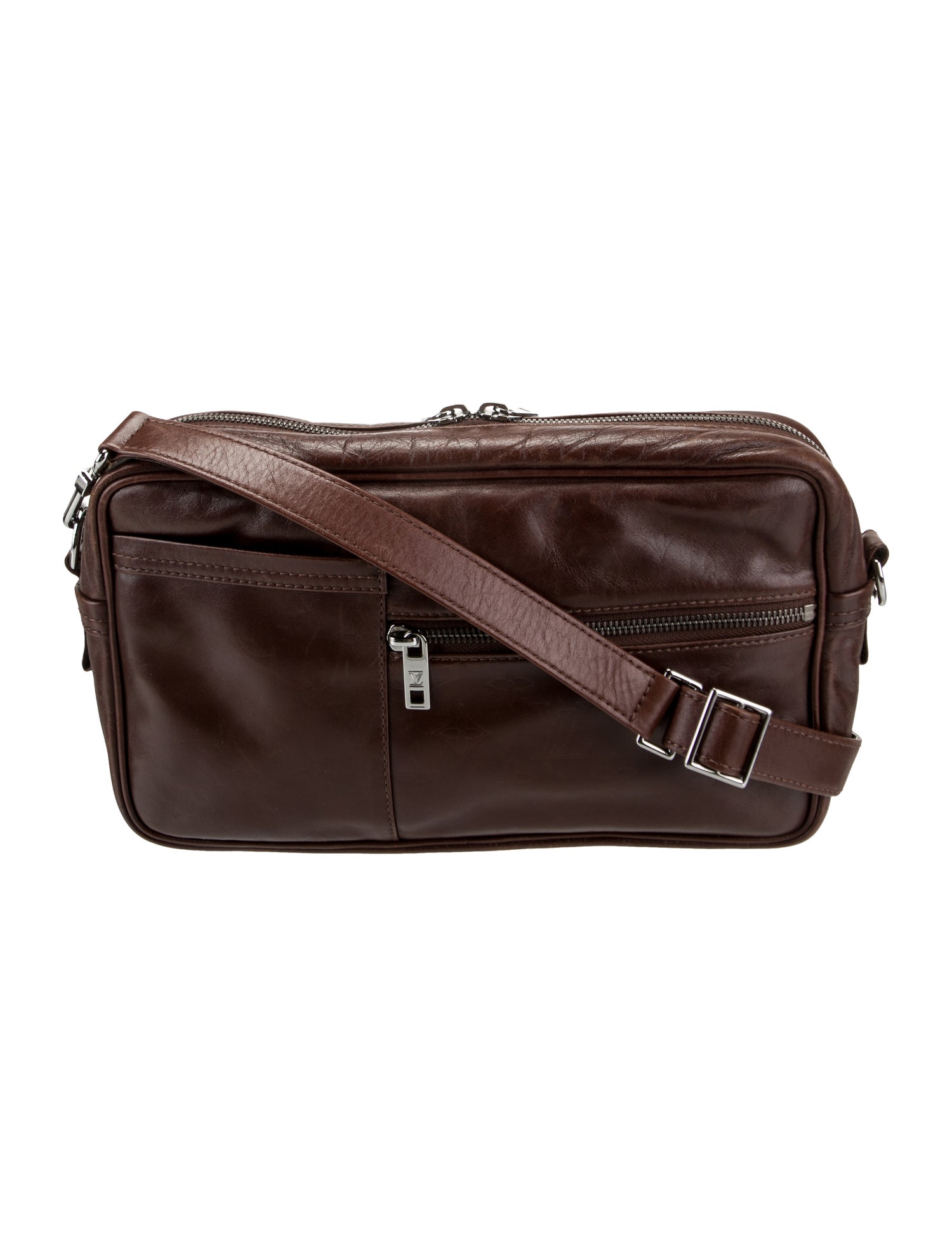 【FENDI】BAGUETTE MESSENGER BAG Fendi Black Neoprene & Leather Baguette Messenger Bag