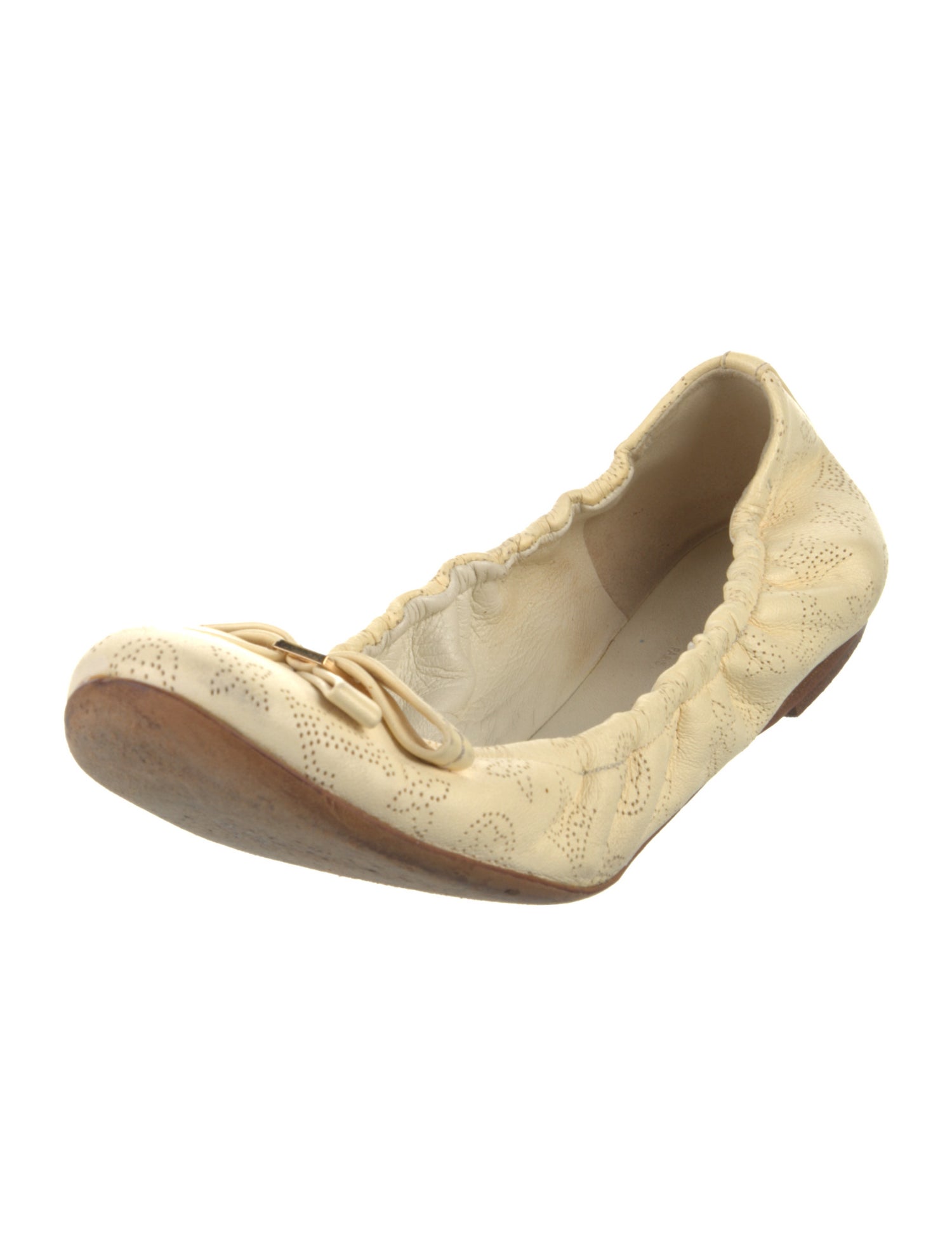 Louis Vuitton Monogram Pattern Leather Ballet Flats