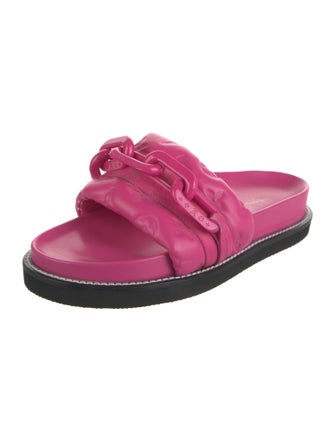 Louis Vuitton Monogram Pattern Leather Slides