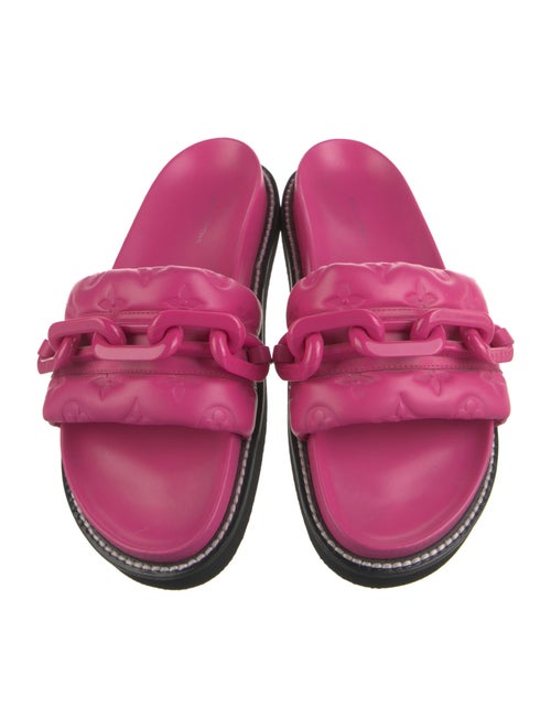 Louis Vuitton Monogram Pattern Leather Slides