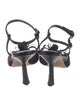 Louis Vuitton Ponyhair Leather Trim Embellishment T-Strap Sandals