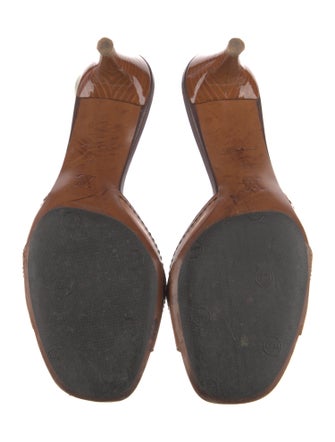 Louis Vuitton LV Monogram Leather Slides