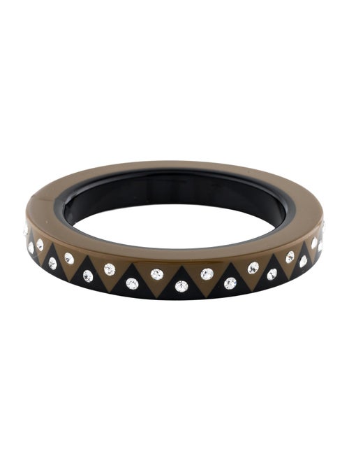Louis Vuitton Crystal & Resin Zig Zag Bangle