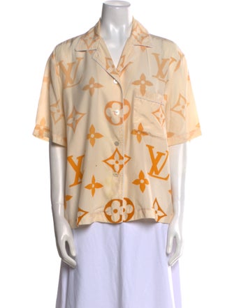Louis Vuitton 2021 Silk Button-Up Top