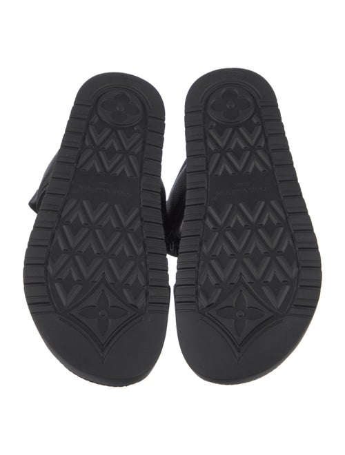 Louis Vuitton LV Monogram Leather Slides