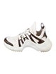 Louis Vuitton LV Monogram Leather Trim Embellishment Chunky Sneakers