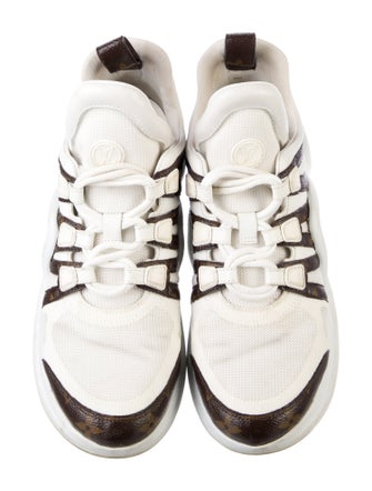 Louis Vuitton LV Monogram Leather Trim Embellishment Chunky Sneakers