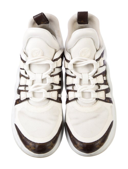 Louis Vuitton LV Monogram Leather Trim Embellishment Chunky Sneakers