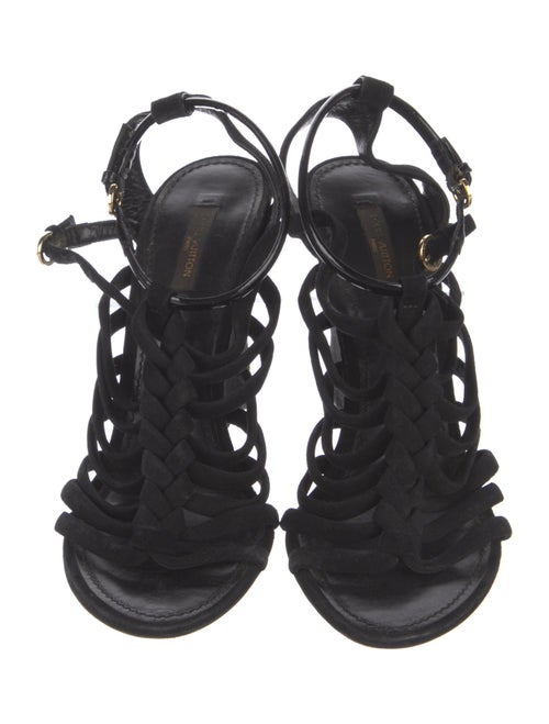 Louis Vuitton LV Monogram Suede Gladiator Sandals