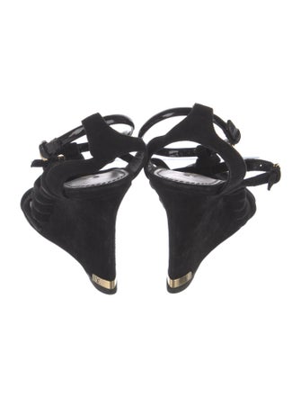 Louis Vuitton LV Monogram Suede Gladiator Sandals