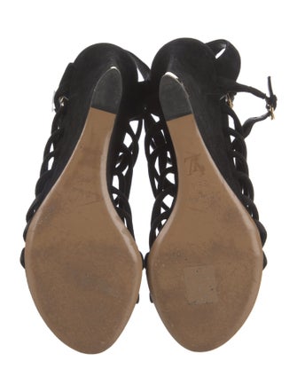 Louis Vuitton LV Monogram Suede Gladiator Sandals