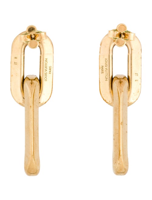 Louis Vuitton LV Edge Double Drop Earrings