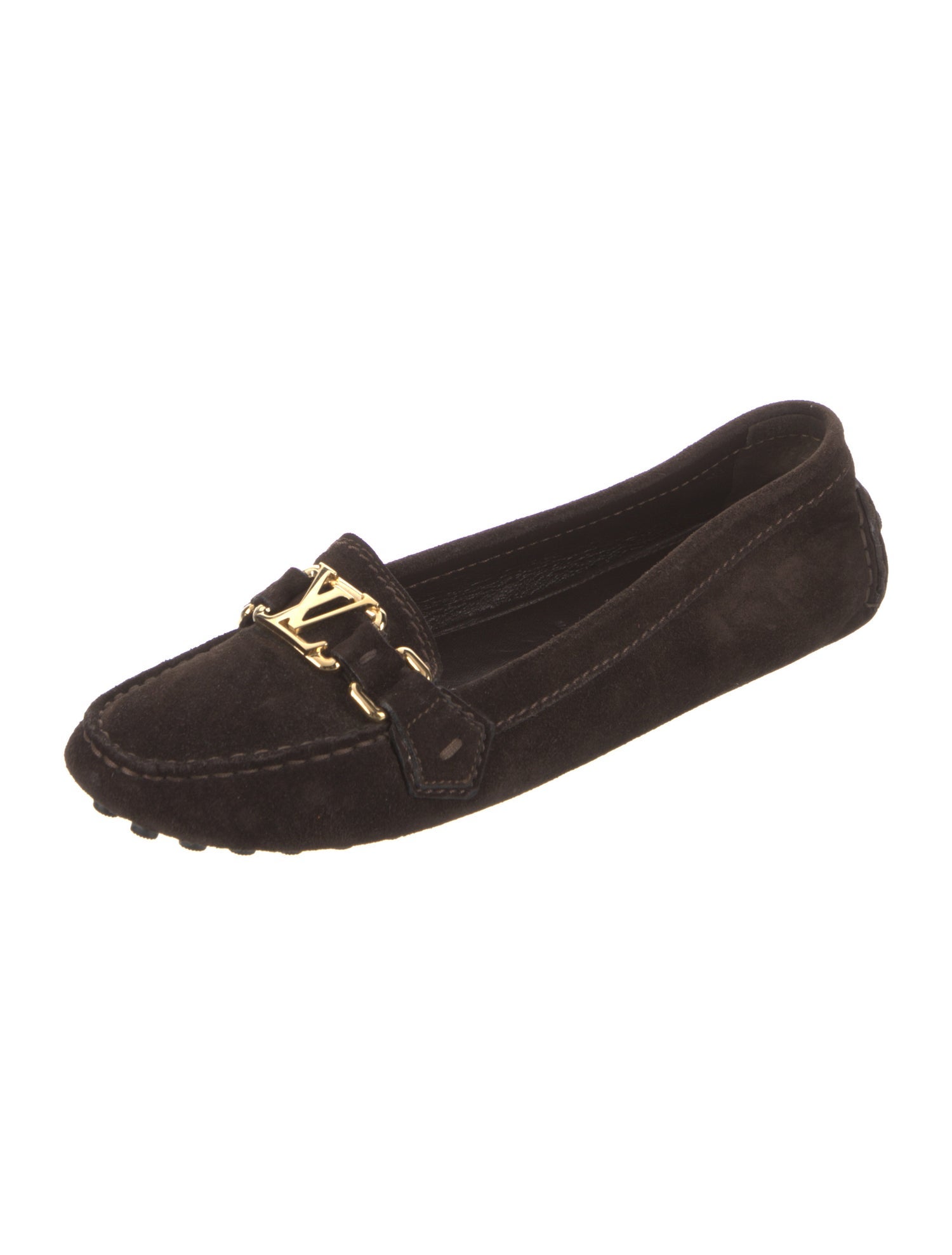 Louis Vuitton LV Monogram Suede Loafers
