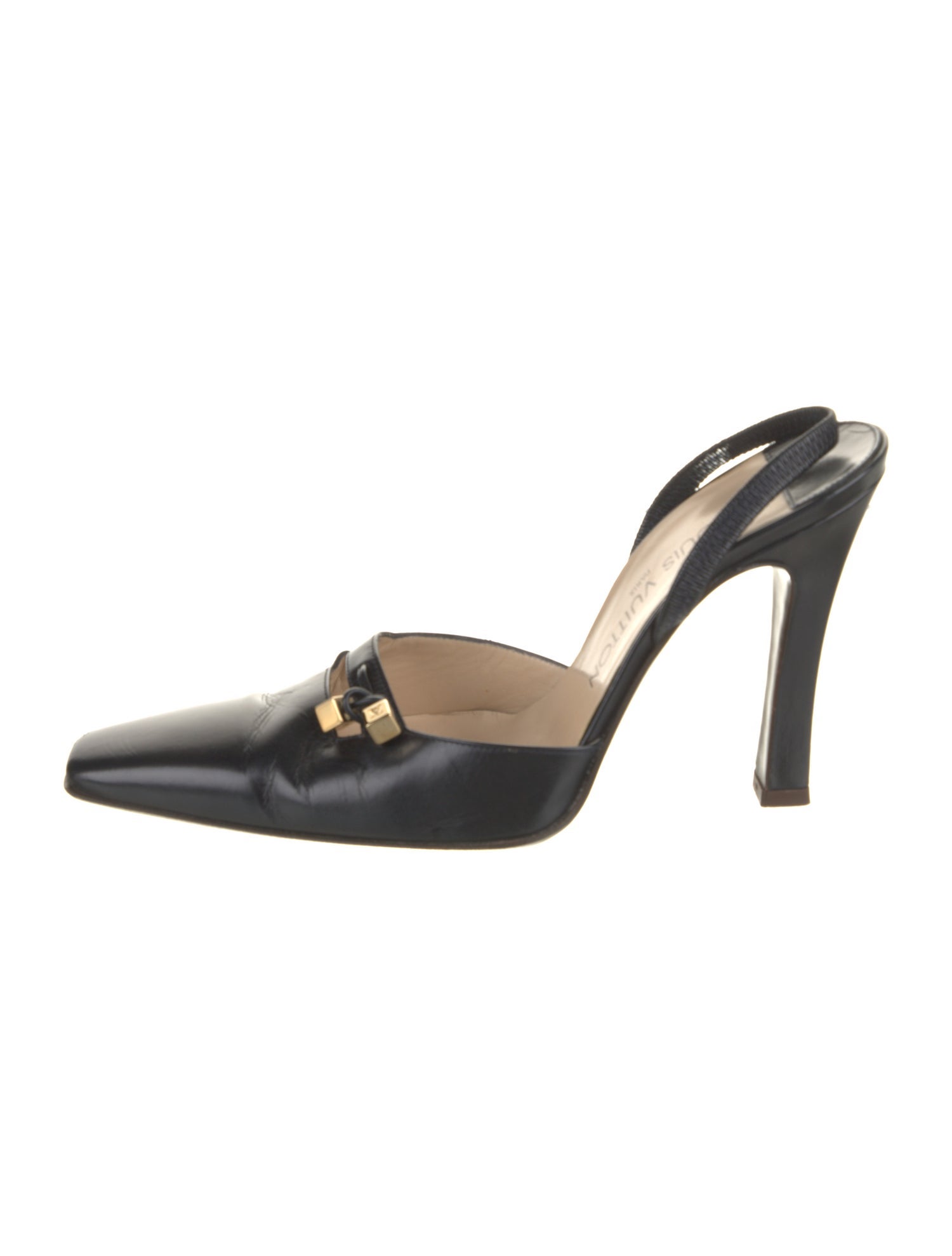 Louis Vuitton Leather Slingback Pumps
