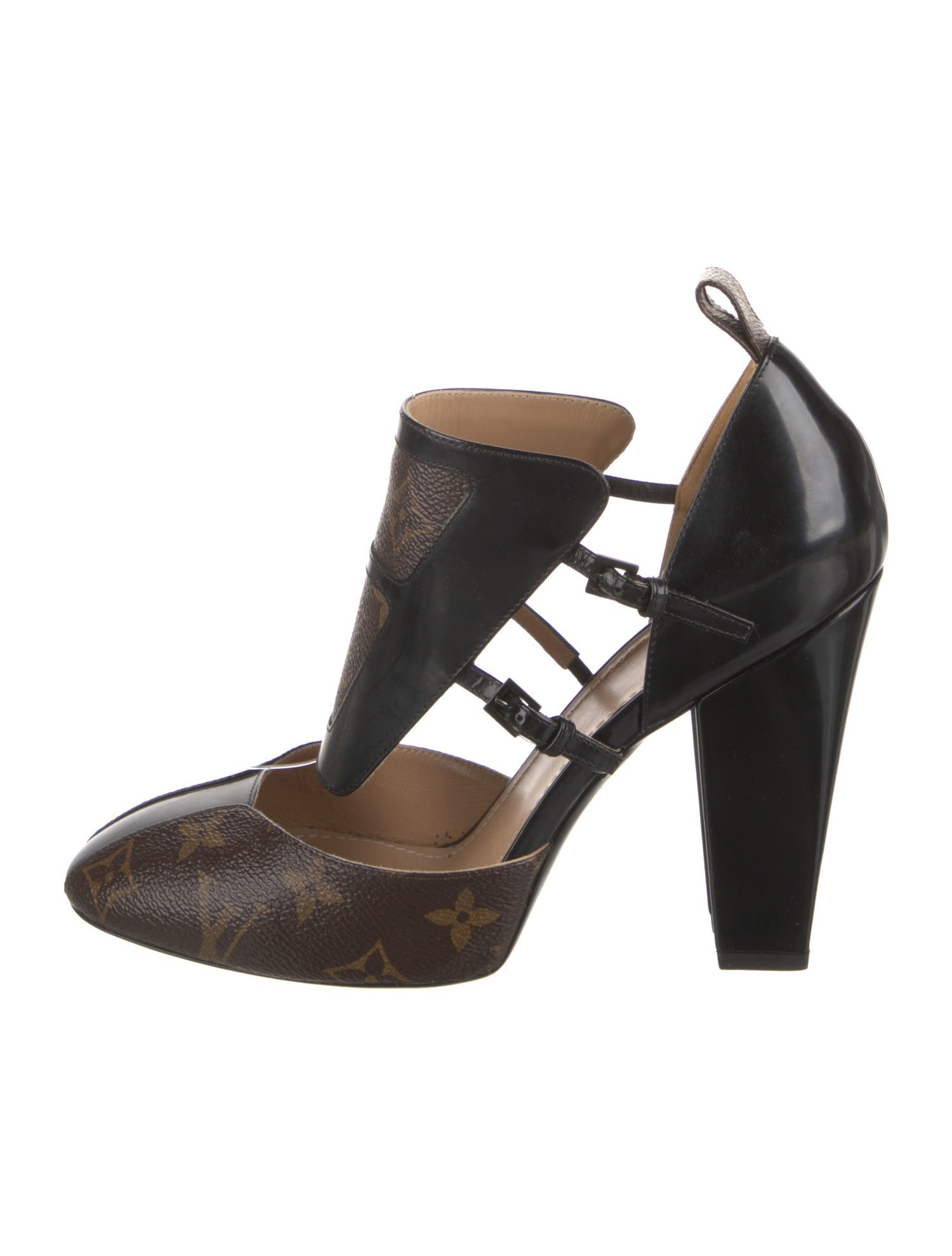 Louis Vuitton LV Monogram T-Strap Pumps