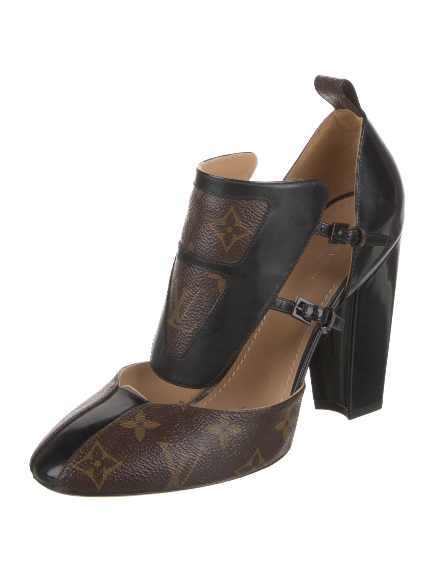 Louis Vuitton LV Monogram T-Strap Pumps