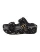 Louis Vuitton Monogram Idylle Pattern Velvet Slides