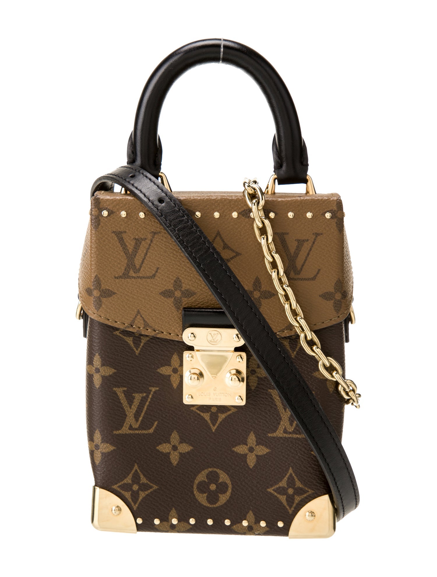 Louis Vuitton LV Monogram Camera Box Monogram Reverse Coated Canvas Shoulder Bag