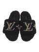 Louis Vuitton Shearling Printed Slides