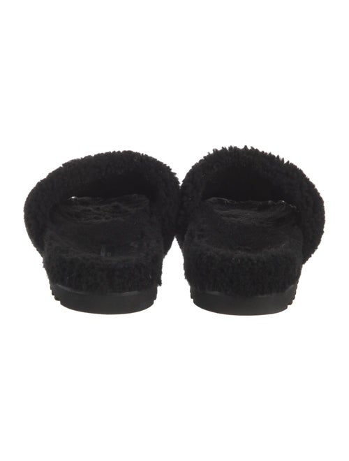 Louis Vuitton Shearling Printed Slides