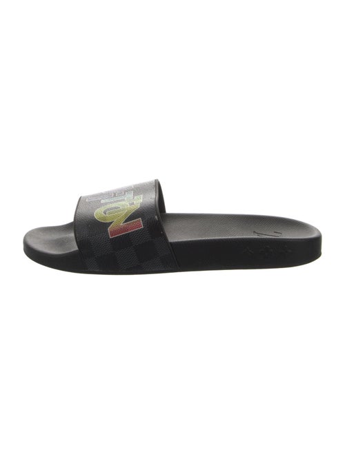 Louis Vuitton LV Monogram Leather Slides