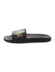 Louis Vuitton LV Monogram Leather Slides