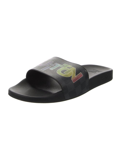 Louis Vuitton LV Monogram Leather Slides