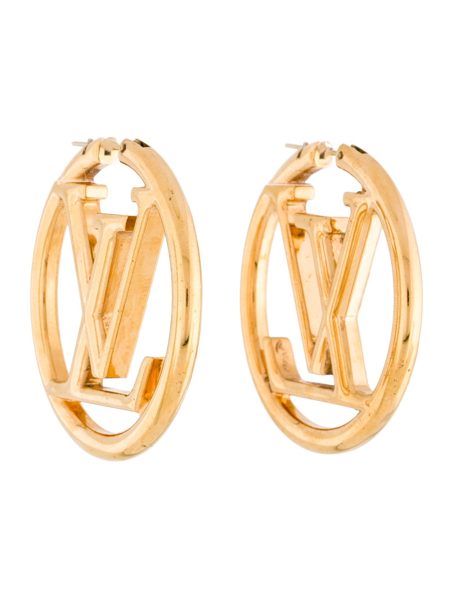 Celine Triomphe Multi Hoop Earrings - Brass Hoop, Earrings