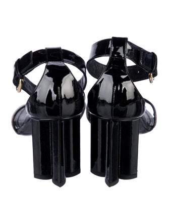 Louis Vuitton LV Monogram Patent Leather Sandals
