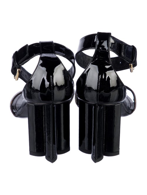 Louis Vuitton LV Monogram Patent Leather Sandals