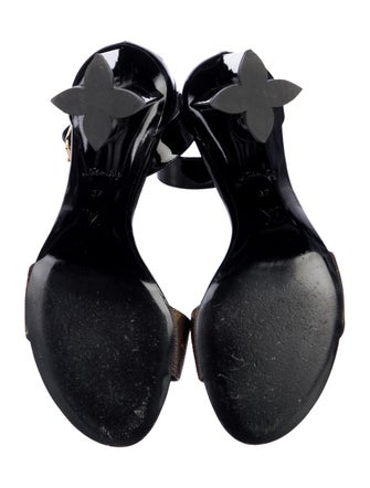 Louis Vuitton LV Monogram Patent Leather Sandals