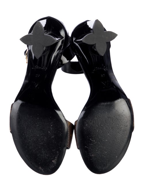 Louis Vuitton LV Monogram Patent Leather Sandals