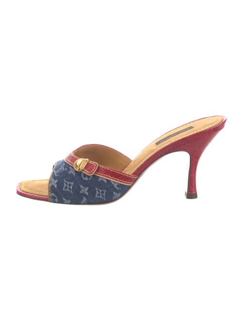 Louis Vuitton LV Monogram Denim Slides