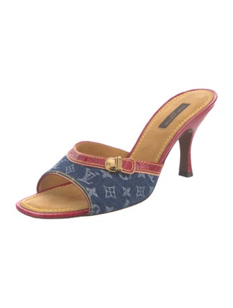 Louis Vuitton LV Monogram Denim Slides
