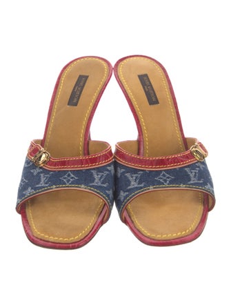 Louis Vuitton LV Monogram Denim Slides