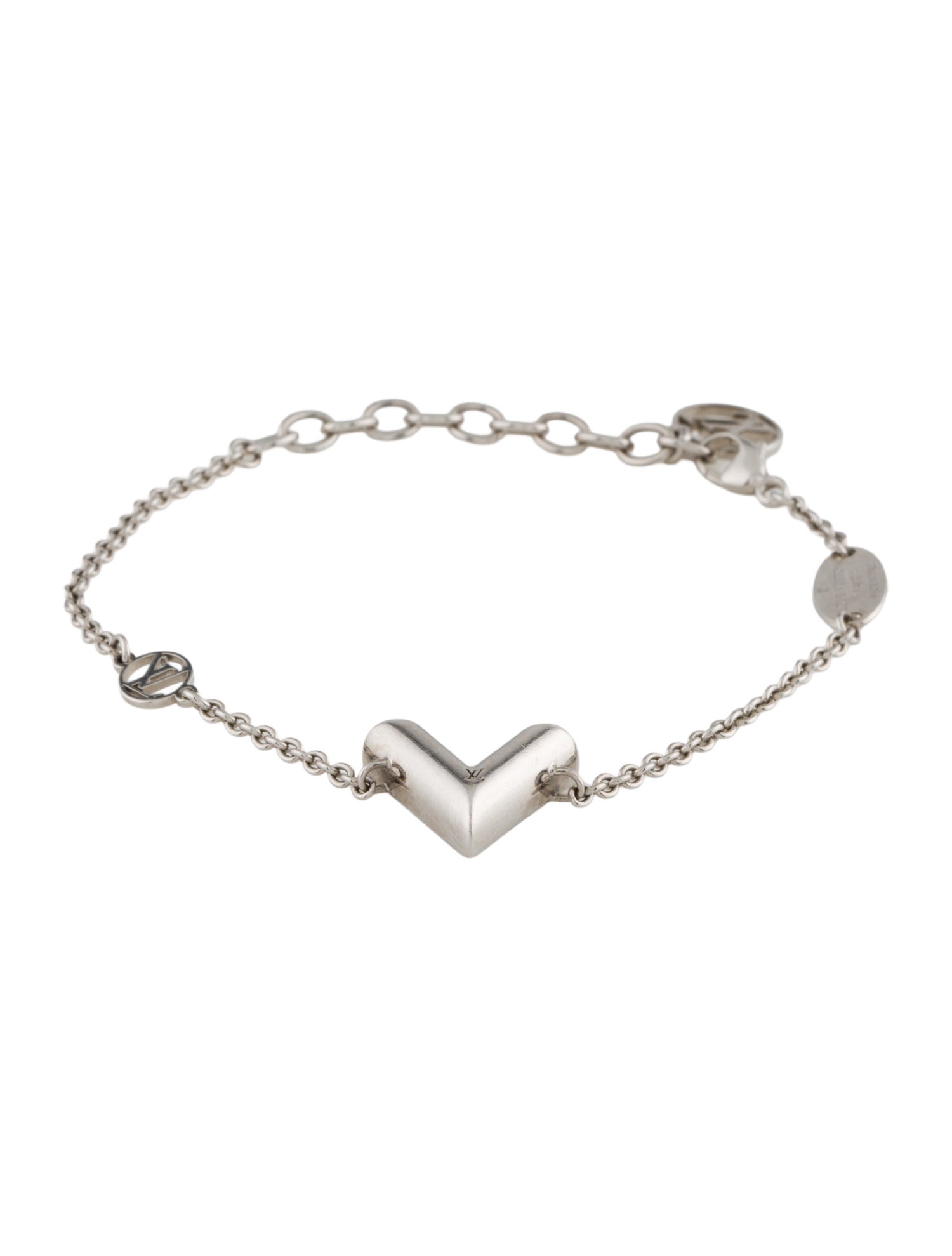 Celine Triomphe Small Gourmette Link Bracelet - Brass Link