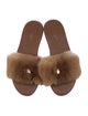 Louis Vuitton Mink Fur Trim Slides