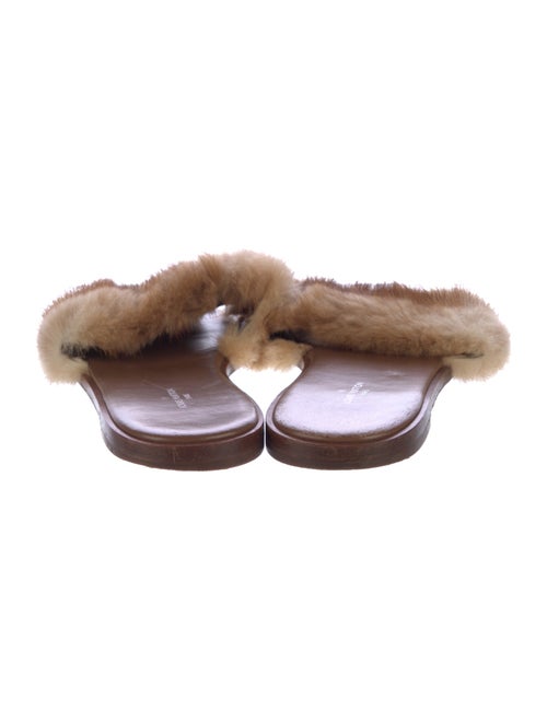 Louis Vuitton Mink Fur Trim Slides