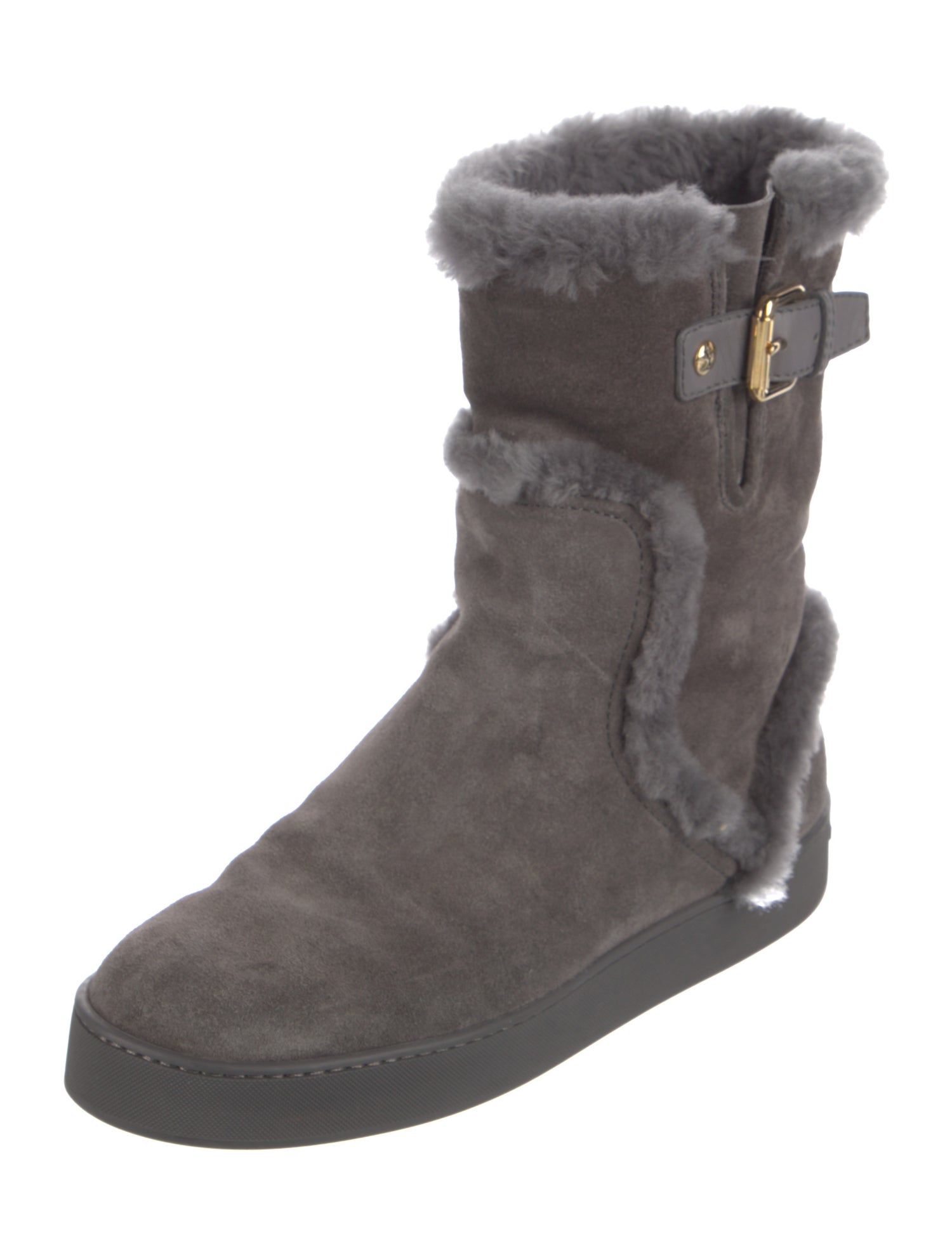 Louis Vuitton LV Monogram Suede Snow Boots