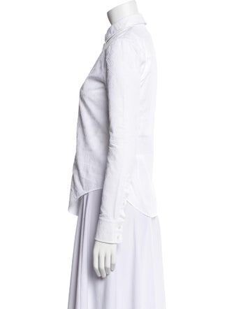 Louis Vuitton Long Sleeve Button-Up Top