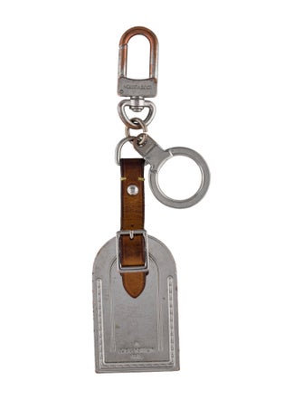 Louis Vuitton Metal Luggage Tag Key Holder & Bag Charm