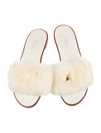 Louis Vuitton Fur Slides