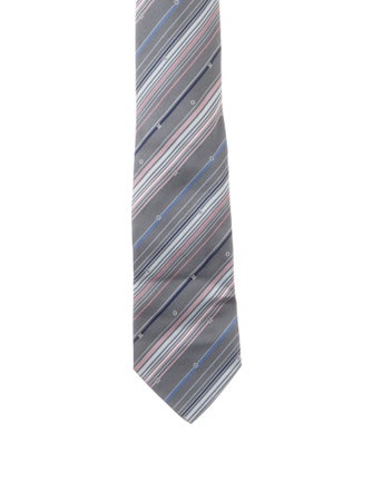 Louis Vuitton Pattern Print Silk Tie