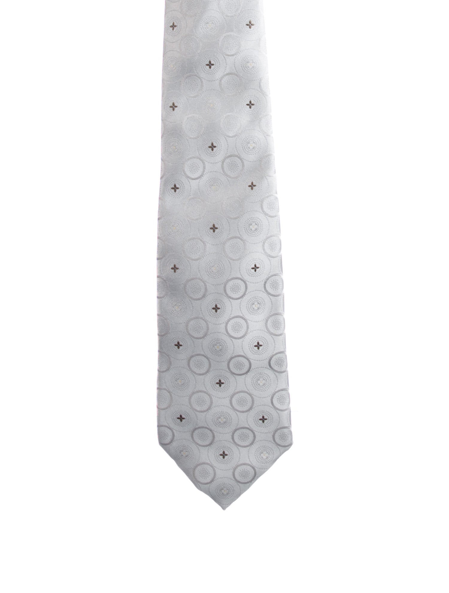 Louis Vuitton Pattern Print Silk Tie