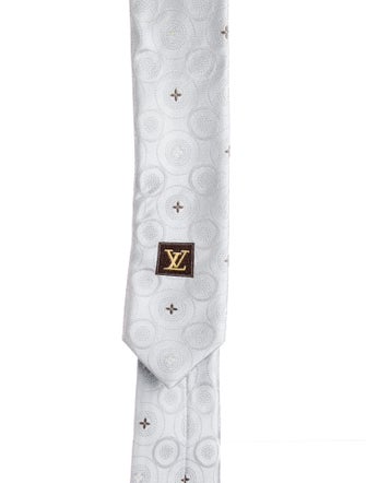 Louis Vuitton Pattern Print Silk Tie